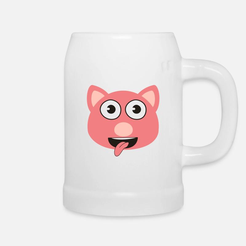Pig - Beer Mug - white