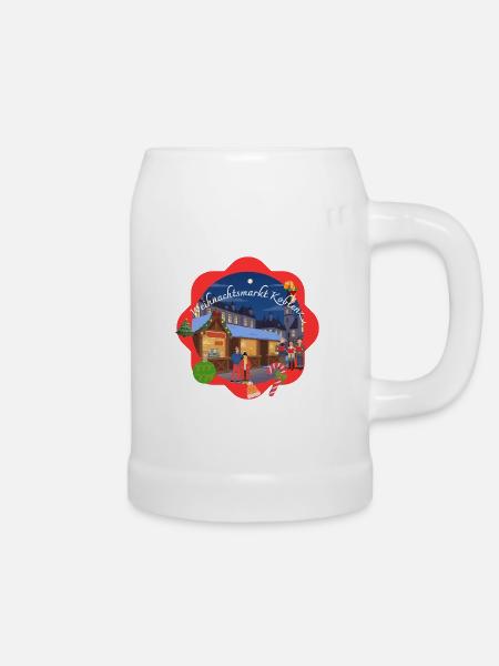 Weihnachtsmarkt Koblenz - Bierkrug - Weiß