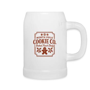 North Pole Cookie Co Cookie Logo - Beer Mug - white - Right