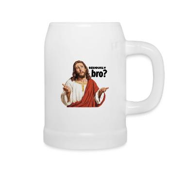 Ernsthaft bro - Bierkrug - Weiß - Rechts