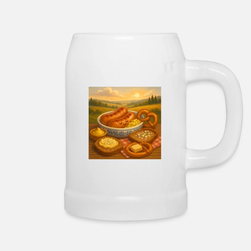 German sausages - Beer Mug - white