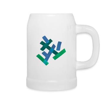 Abstract - Beer Mug - white - Right