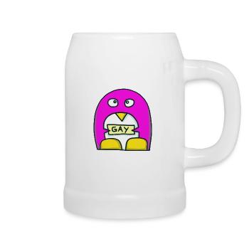 gay - Beer Mug - white - Right