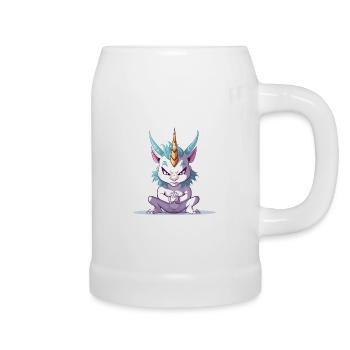 Angry Unicorn - Beer Mug - white - Right