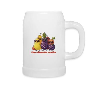 Vitamin Mafia Fruchttruppe - Bierkrug - Weiß - Rechts