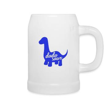 Conception du slogan drôle de dinosaure Daddysaurus Rex - Chope en céramique - blanc - Droite