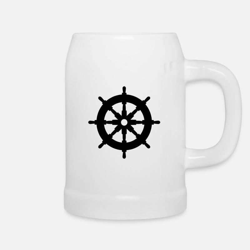 Steering wheel - Beer Mug - white