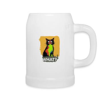 What Katze Farbexplosion - Bierkrug - Weiß - Rechts