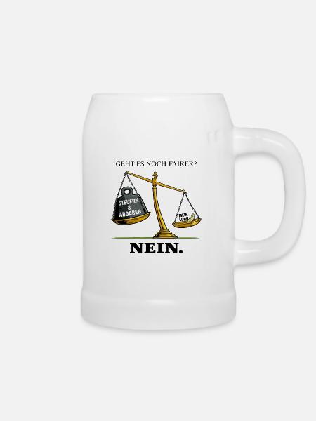 Geht es noch fairer - Bierkrug - Weiß