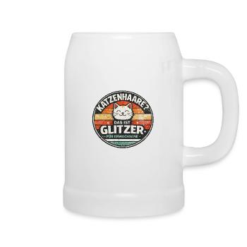Cat hair? Glitter for Adults - Beer Mug - white - Right