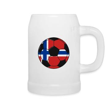 Football_team_Norway - Chope en céramique - blanc - Droite