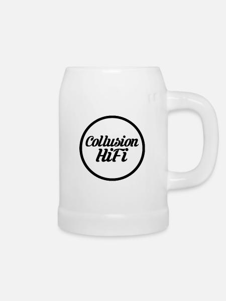 Collusion-HiFi_Logo - Bierkrug - Weiß