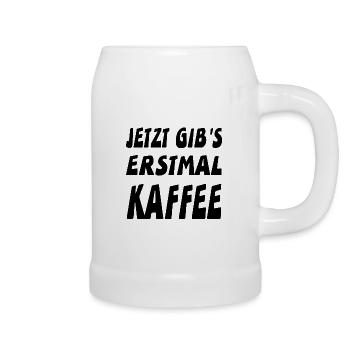 Kaffee - Bierkrug - Weiß - Rechts