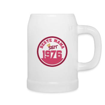 Mutti 1976 - Bierkrug - Weiß - Rechts