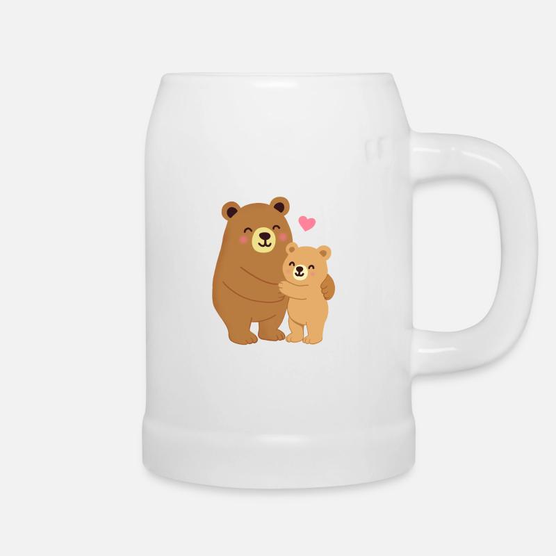 Bärchenumarmung - Bierkrug - Weiß