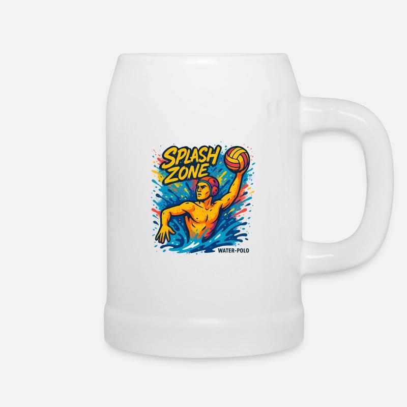 Splash Zone Water Polo Champion - Chope en céramique - blanc