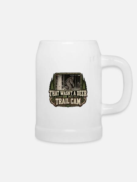 Bigfoot Wildkamera - Bierkrug - Weiß