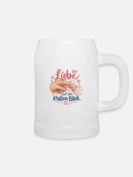 Liebe auf den ersten Blick - Bierkrug - Weiß