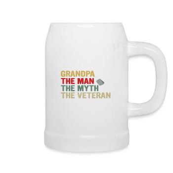 OPA MAN MASS LEGENDE - Bierkrug - Weiß - Rechts