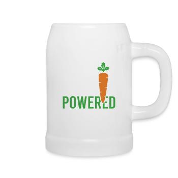 Vegan Veggie Saying - Beer Mug - white - Right