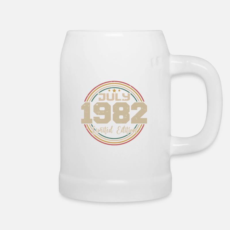 1982 Birthday July 1982 Gift July 1982 - Beer Mug - white