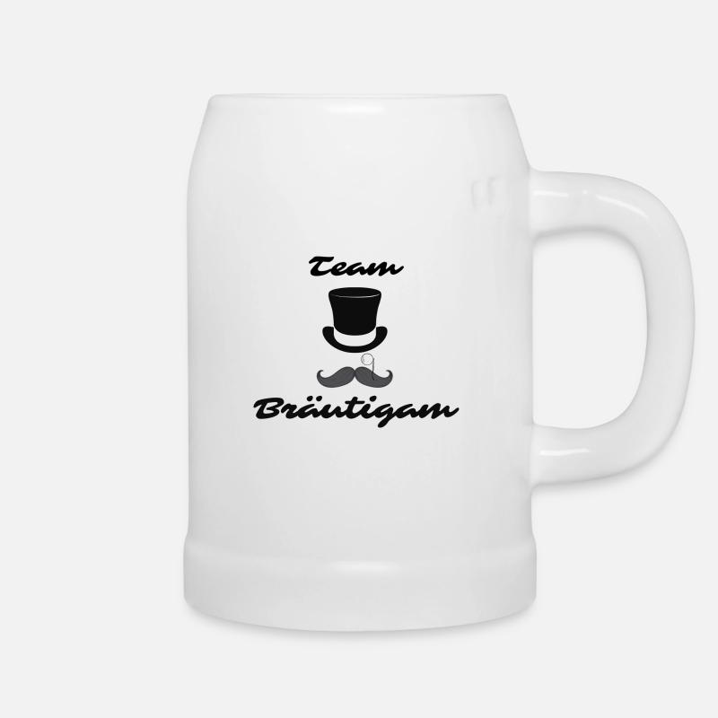 Team Bräutigam - Bierkrug - Weiß