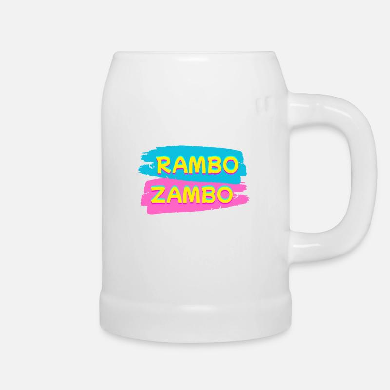 RAMBO ZAMBO - Chope en céramique - blanc