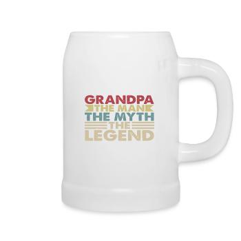OPA MAN MASS LEGENDE - Bierkrug - Weiß - Rechts