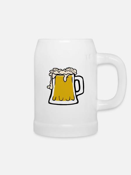 alcohol - Bierkrug - Weiß