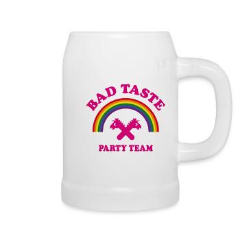 Bad Taste Party Team (Unicorn / Rainbow / Cooper) - Beer Mug - white - Right