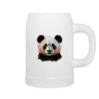 Panda Head - Beer Mug - white - Right