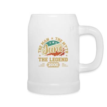 June 2000 The Man, The Myte, The legend, Juni 2000 - Bierkrug - Weiß - Rechts