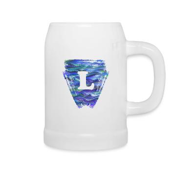 Dreieck E 103 L - Beer Mug - white - Right