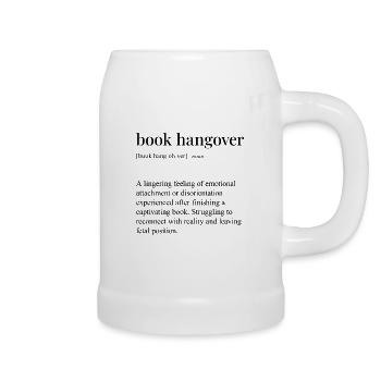 book hangover - Beer Mug - white - Right