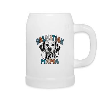 Dalmatian Mom Dogs Dog Wilsigns - Beer Mug - white - Right