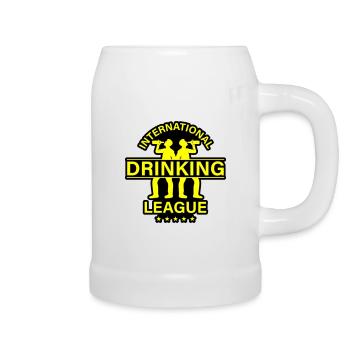 Dicton international sur la consommation d’alcool - Chope en céramique - blanc - Droite