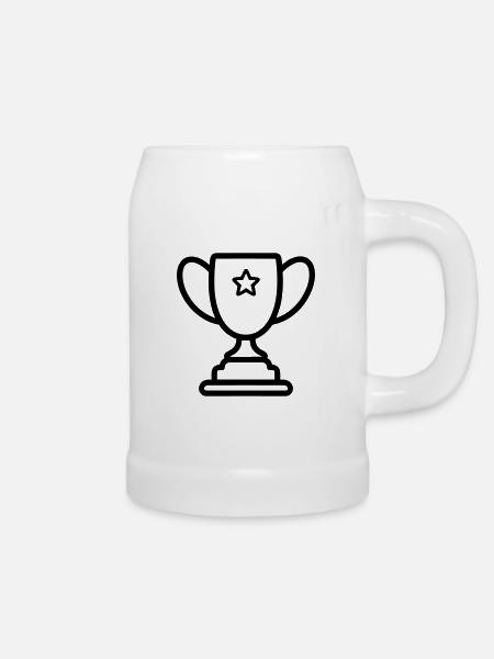 Trophäe - Bierkrug - Weiß