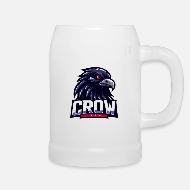 Krähen-Team - Bierkrug - Weiß