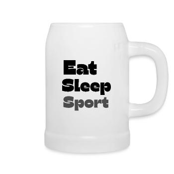 Manger Dormir Sport - Chope en céramique - blanc - Droite