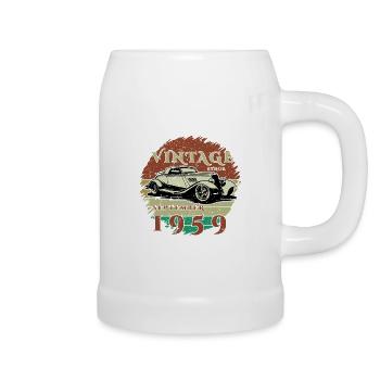 66th Birthday - Classics - Vintage since 09/1959 - Beer Mug - white - Right
