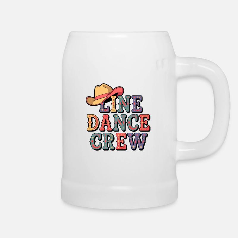Line Dance Team - Beer Mug - white