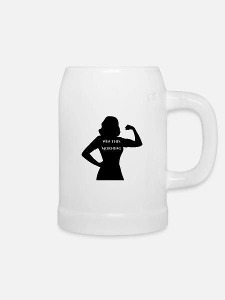 Win this morning - Bierkrug - Weiß