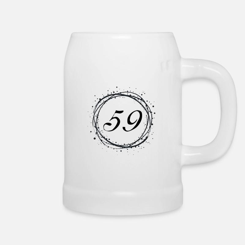 59 - Chope en céramique - blanc