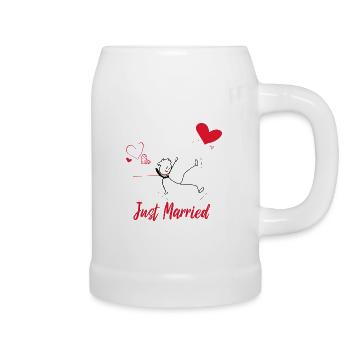 Just Married - Chope en céramique - blanc - Droite