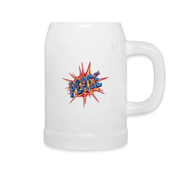 Bombe de la paix - Chope en céramique - blanc - Droite