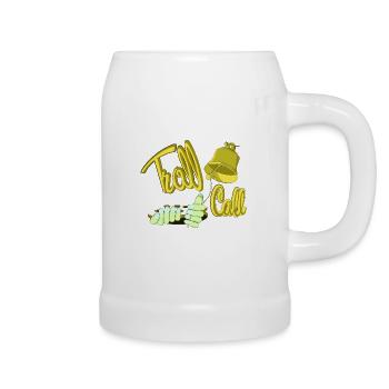 TROLL-ANRUF - Bierkrug - Weiß - Rechts