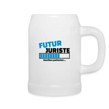 futur juriste - Chope en céramique - blanc - Droite