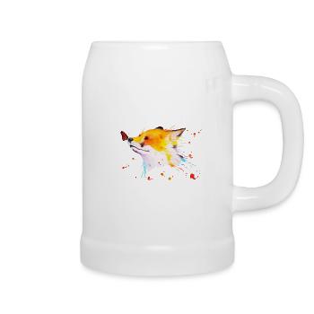 red fox - Beer Mug - white - Right