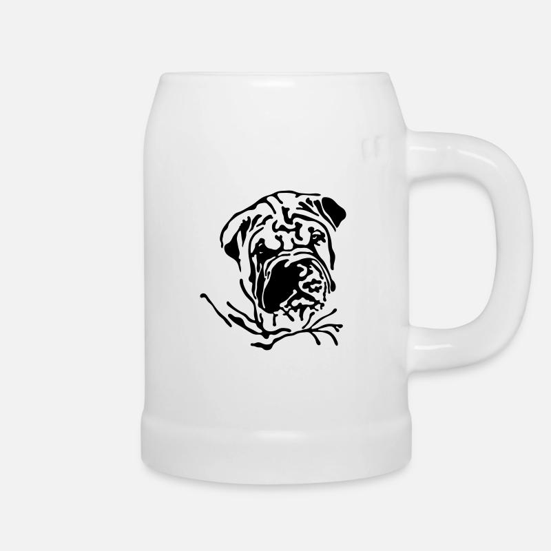 Shar-Pei - Beer Mug - white