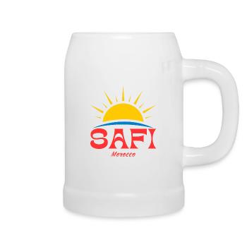 Safi Marokko Sonnenaufgang - Bierkrug - Weiß - Rechts